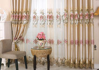 Tela contemporânea bonita da cortina das telas bordadas do poliéster