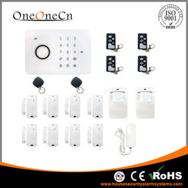 Sistema de alarme da segurança da G/M do apartamento com o teclado 900 do toque do RFID/1800/1900MHz